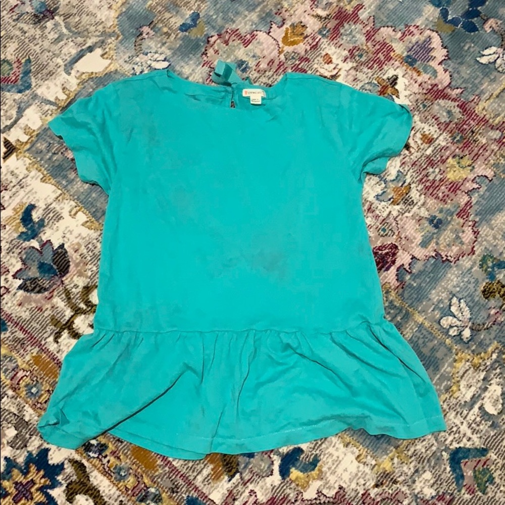 Aqua blue girls shirt
